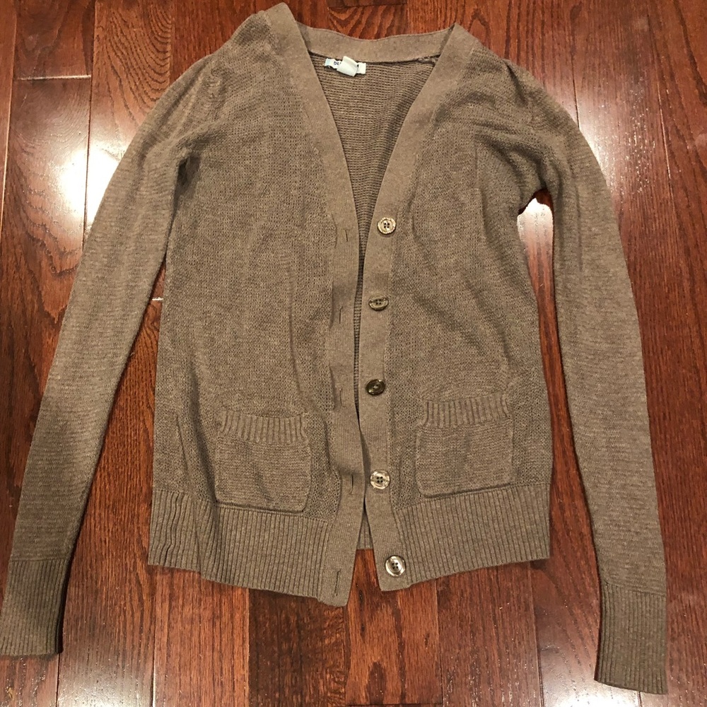 Open knit button up cardigan